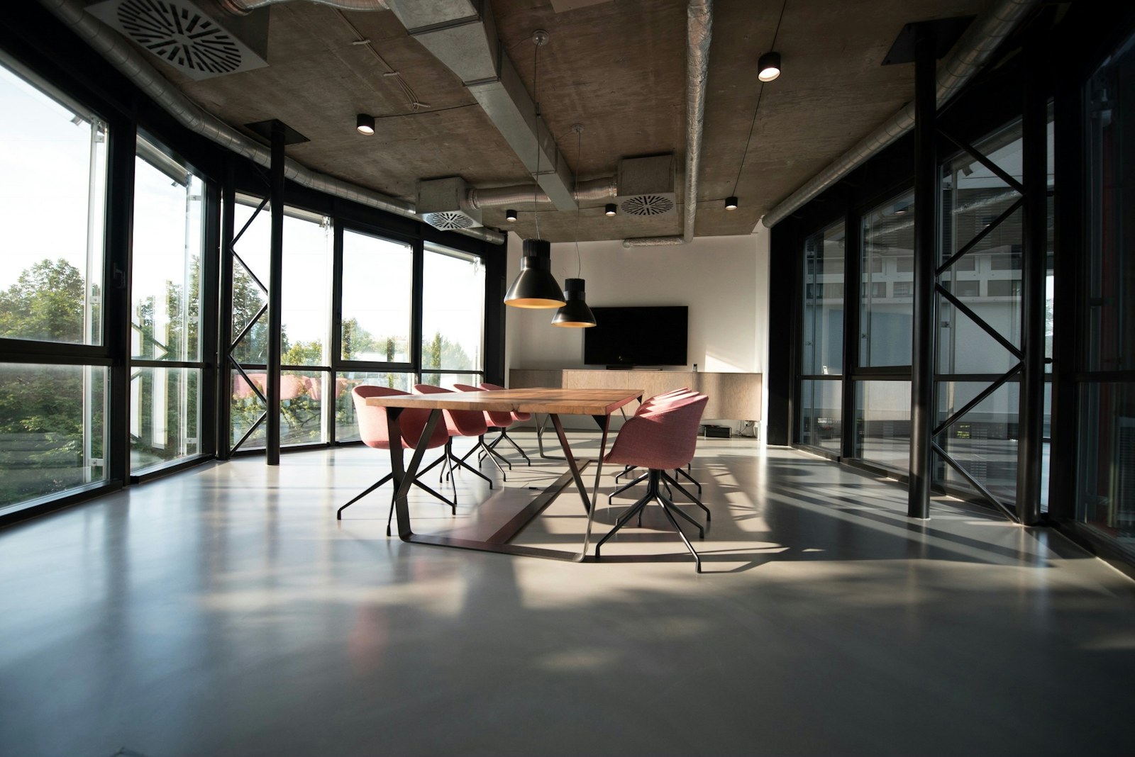 A modern local business workspace