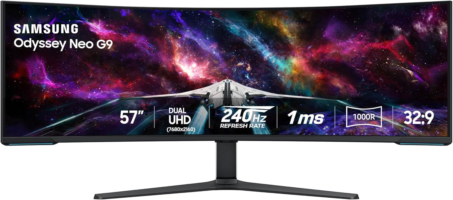 Samsung ultrawide monitor representing newly added technology products