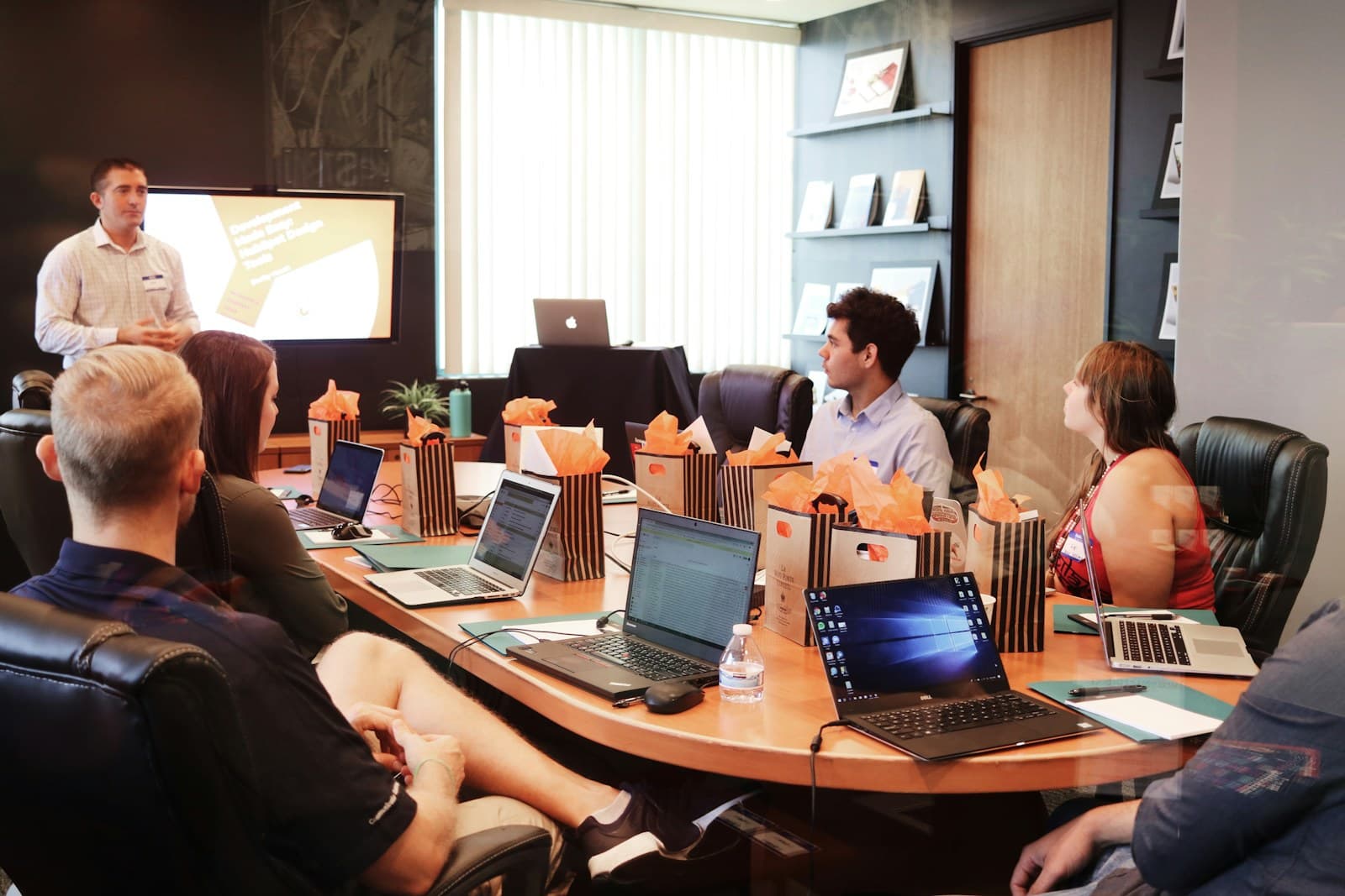 A creative team planning practical business work